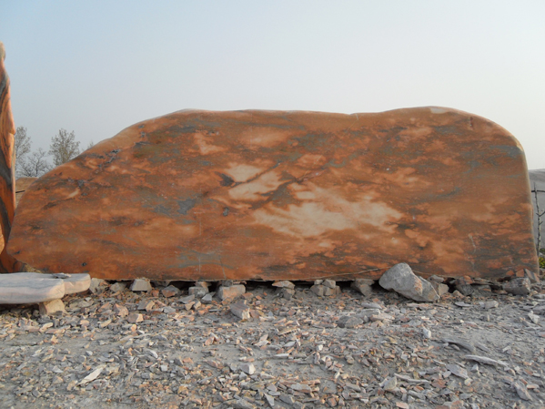 大量供应晚霞红景观石